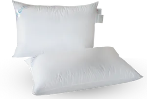 White Bed Pillowswith Tags PNG image