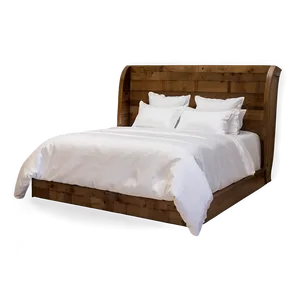 White Bed With Bright Accents PNG 06132024