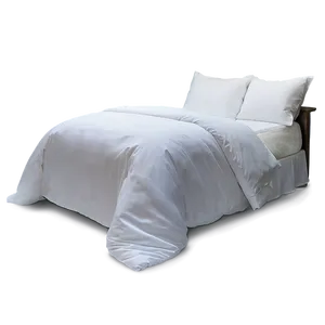 White Bed With Soft Linens PNG 66 PNG