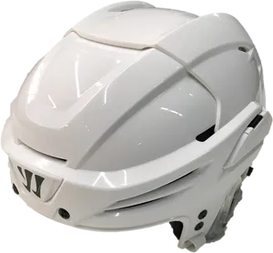 White Bicycle Helmet Side View