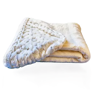 White Blanket With Texture Png 06282024 PNG image