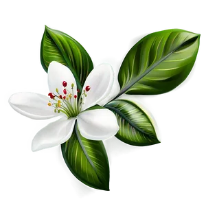 White Blossom Flower PNG Atv25