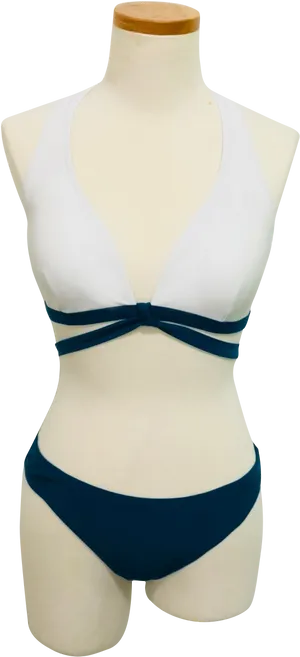 White Blue Bikini Mannequin