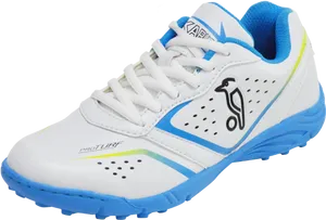 White Blue Sports Shoe PNG