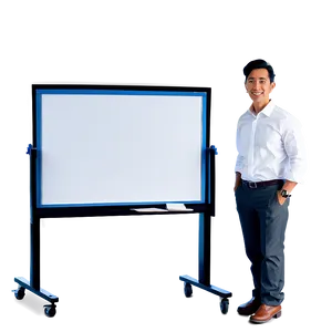 White Board With Stand Png 27 PNG image