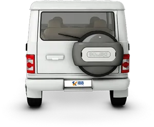 White Bolero Rear View PNG image