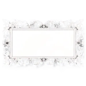 White Border Frame For Quotes Png 62 PNG image