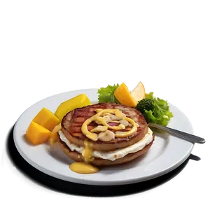 White Breakfast Plate PNG Oko1