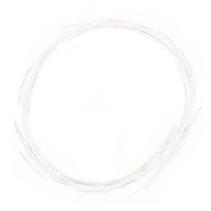 White Brush Stroke Border PNG 06262024