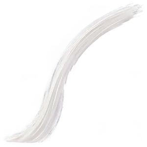 White Brush Stroke Curve PNG 06262024