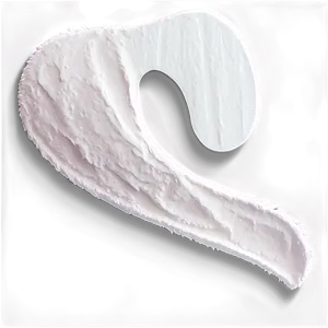 White Brush Stroke Curve PNG Lwd
