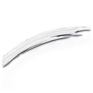 White Brush Stroke Decoration PNG 06262024