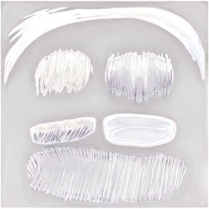 White Brush Stroke For Overlays PNG Iuq