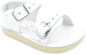 White Buckle Strap Sandal PNG image