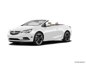 White Buick Convertible Car PNG image