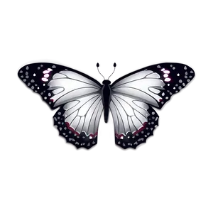 White Butterfly Cartoon Png 35 PNG image