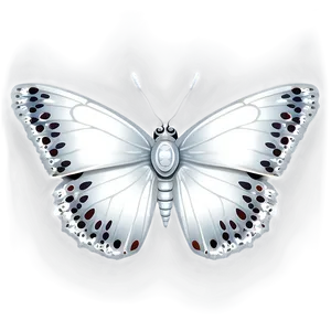 White Butterfly Pattern Png Hef97 PNG image