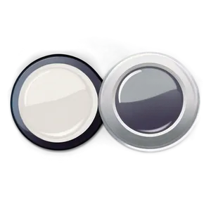 White Button Badge PNG 88