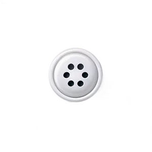White Button For Decoration PNG Xpr PNG