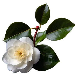 White Camellia Flower PNG 46