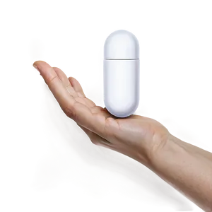 White Capsule In Hand PNG 61