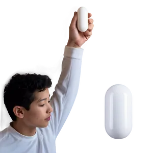 White Capsule In Hand PNG 62