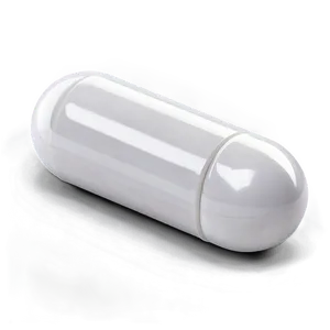 White Capsule On Transparent Background PNG Fet PNG