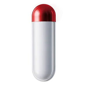 White Capsule On White Background PNG 2