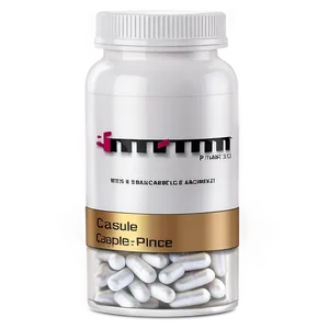 White Capsule Pile PNG 75