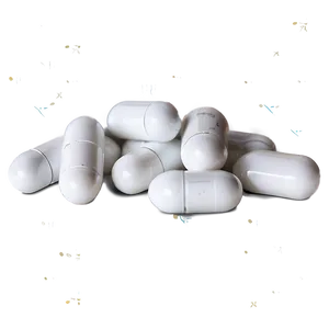 White Capsule Pile PNG 86