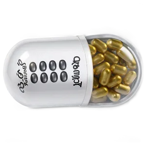 White Capsule Supplement PNG Wrh77