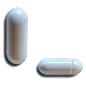White Capsule With Shadow PNG 06282024