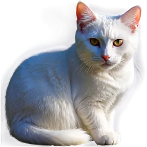 White Cat Clipart Png Ykb1 PNG image