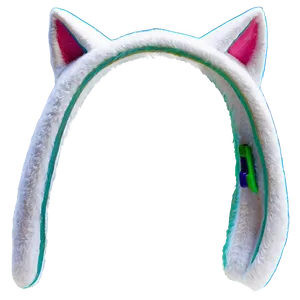 White Cat Ear PNG Dcp29
