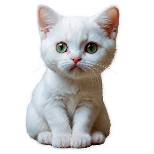 White Cat Filter Png 06282024 PNG image