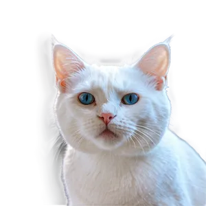 White Cat Filter Png Yby PNG image