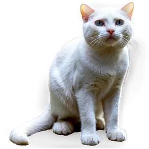 White Cat Png 05252024 PNG image