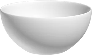 White Ceramic Bowl3 D Render PNG image