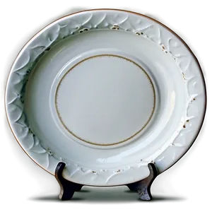 White Ceramic Plate Png 06212024 PNG image