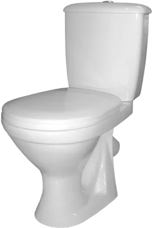 White Ceramic Toilet Isolated PNG image