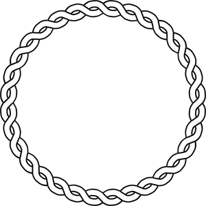 White Chain Circle Graphic PNG image