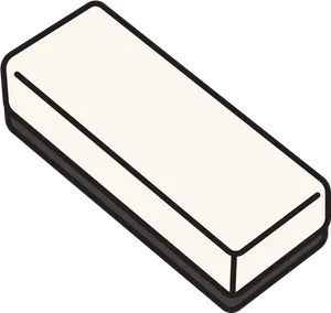 White Chalkboard Eraser Vector PNG image