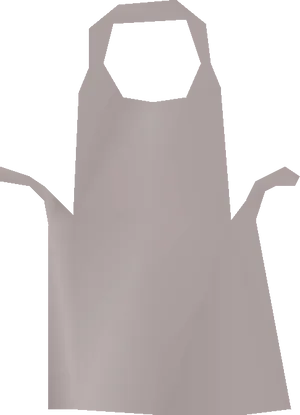 White Chef Apron Vector Illustration PNG