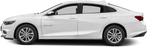 White Chevrolet Malibu Side View PNG image