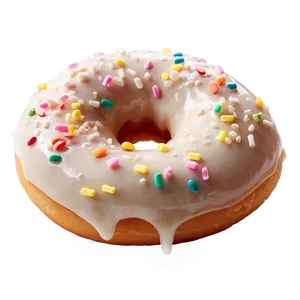 White Chocolate Donut Png Qco86 PNG image