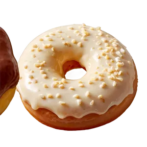 White Chocolate Donut Png Vit PNG image