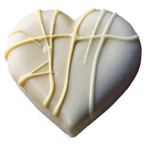 White Chocolate Heart PNG Rhm
