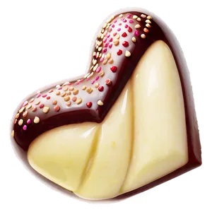 White Chocolate Heart PNG Xky57 PNG