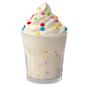 White Chocolate Milkshake PNG Kue PNG