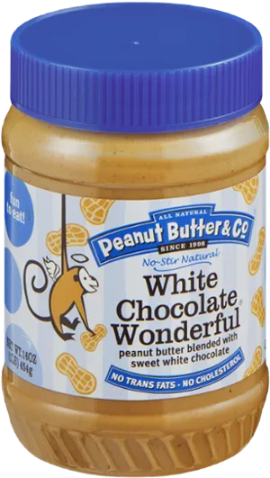 White Chocolate Peanut Butter Jar PNG
